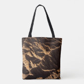 Morgens brauner und schwarzer Sand Tasche (Rückseite)