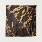 Morgens brauner und schwarzer Sand Wandteppich (Vorderseite (Horizontal))