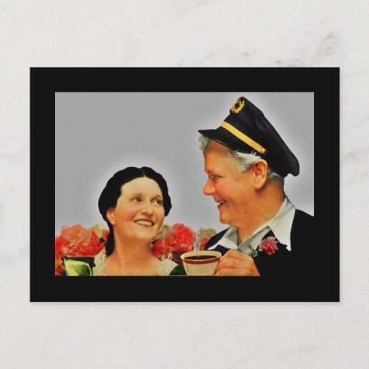 Morgens-Coffee-Freunde Postkarte (Vorderseite)