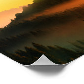 MORGENS DEW FOREST BERGE POSTER (Ecke)