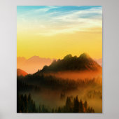 MORGENS DEW FOREST BERGE POSTER (Vorne)