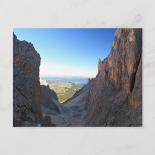 Morgens die Dolomiten Postkarte