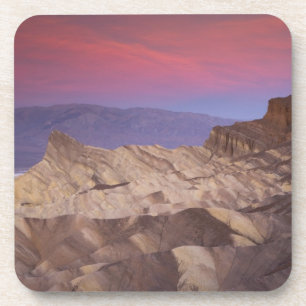 Morgens erstes Licht am Zabriskie Point und 2 Getränkeuntersetzer