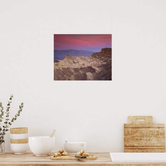 Morgens erstes Licht auf Zabriskie Point und 2 Poster (Küche)