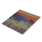 Morgens erstes Licht auf Zabriskie Point und Fliese (Seite)