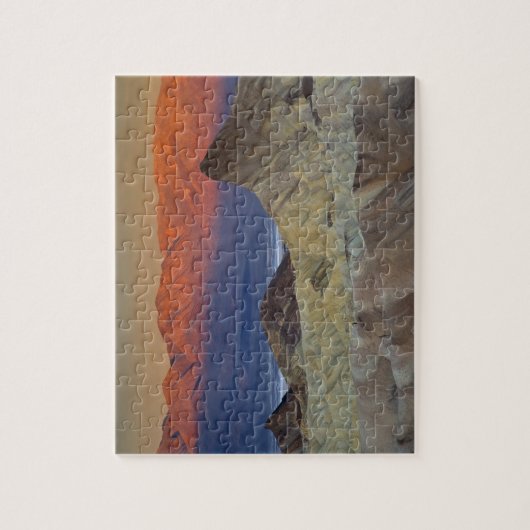 Morgens erstes Licht auf Zabriskie Point und Puzzle (Vertikal)