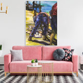 Morgens fischer Bahamas Leinwanddruck (Insitu (Wohnzimmer))