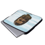 Morgens Frau im Körper Laptopschutzhülle (Vorne Knopf)