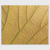 Morgens goldgelbes Blatt Muster. Geschenkpapier (Flach)