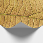 Morgens goldgelbes Blatt Muster. Geschenkpapier (Ecke)