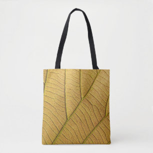 Morgens goldgelbes Blatt Muster. Tasche