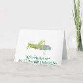 Morgens hat eine gebrochene Grußkarte Karte (Rückseite)