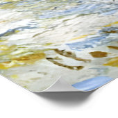 Morgens Heuhaufen, Schneeeffekt-Claude Monet Poster (Ecke)