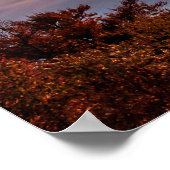 Morgens Höhepunkt über Wolken Poster (Ecke)