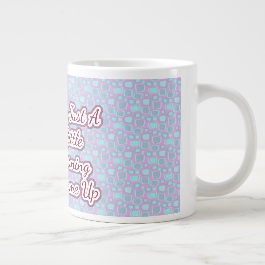 Morgens holte mich in eine bequeme Retro Hausfrau Jumbo-Tasse (Rechts)