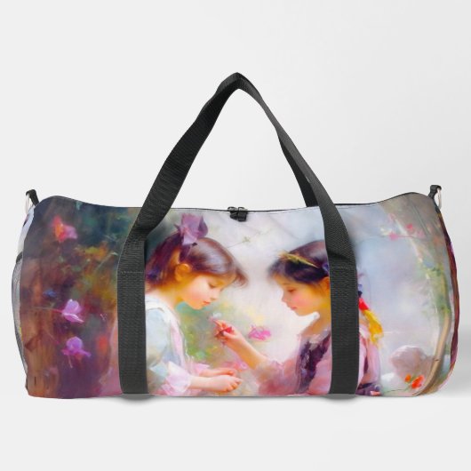 Morgens im Garten Duffle Bag (Rückseite)