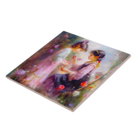 Morgens im Garten Fliese (Seite)