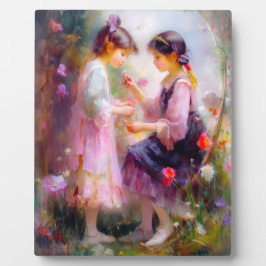 Morgens im Garten Fotoplatte