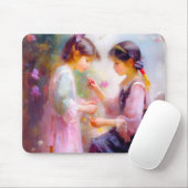 Morgens im Garten Mousepad (Mit Mouse)