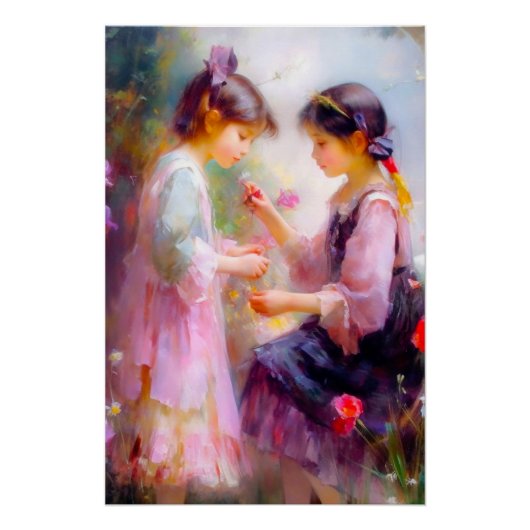 Morgens im Garten Poster (Vorderseite)