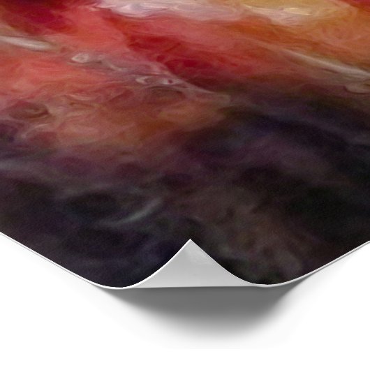 Morgens im Garten Poster (Ecke)