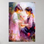 Morgens im Garten Poster (Vorne)