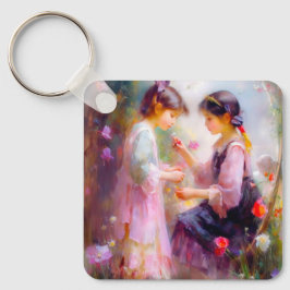 Morgens im Garten Schlüsselanhänger