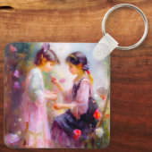 Morgens im Garten Schlüsselanhänger (Rückseite)