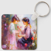 Morgens im Garten Schlüsselanhänger (Rückseite)