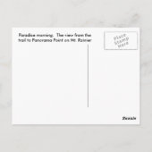 Morgens im Paradies Postkarte (Rückseite)