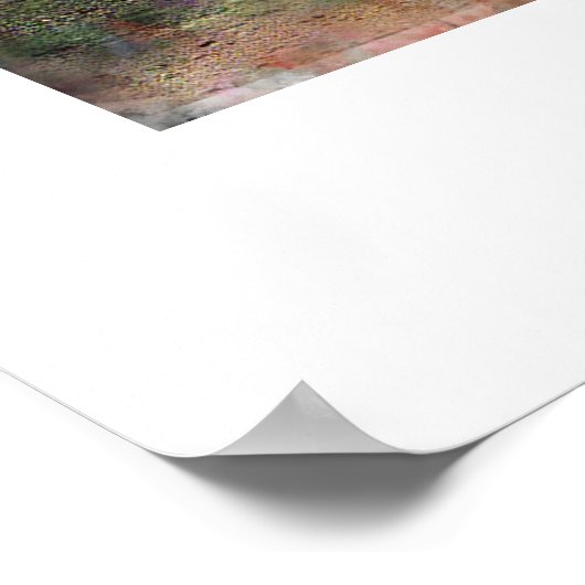 Morgens im Pariser Park Poster (Ecke)