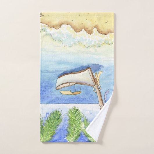 Morgens in Bali Badhandtuch Set (Handtuch)