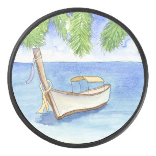 Morgens in Bali Eishockey Puck