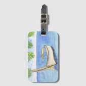 Morgens in Bali Gepäckanhänger (Vorderseite Vertikal)