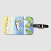 Morgens in Bali Gepäckanhänger (Vorderseite (Horizontal))