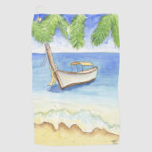 Morgens in Bali Golfhandtuch (Vorderseite)