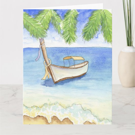 Morgens in Bali Karte (Vorderseite)