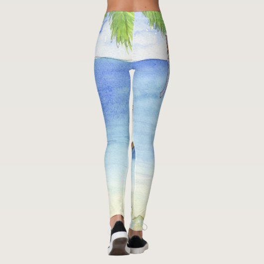 Morgens in Bali Leggings (Rückseite)