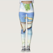 Morgens in Bali Leggings (Vorderseite)