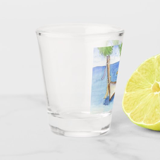 Morgens in Bali Schnapsglas (Links)