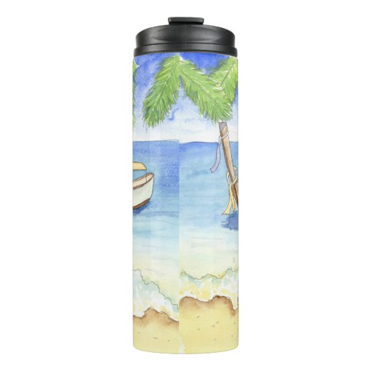 Morgens in Bali Thermosbecher (Vorderseite)