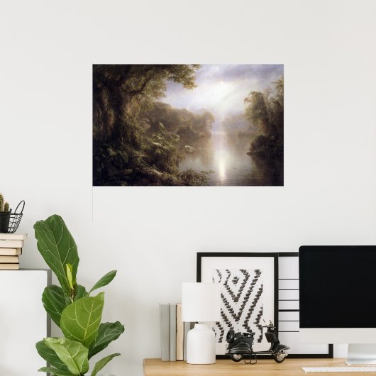Morgens in den Tropen von Frederic Edwin Church Poster (Heimbüro)