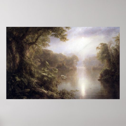 Morgens in den Tropen von Frederic Edwin Church Poster (Vorne)
