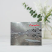 Morgens in der Antarktis Postkarte (Stehend Vorderseite)