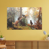 Morgens in einem Kiefernwald Kunst Leinwanddruck (Insitu (Wohnzimmer))