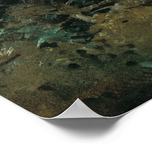 Morgens in einem Kiefernwald Poster (Ecke)