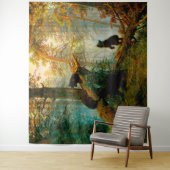 Morgens in einem Pinienwald Bären mit Cubs Shishki Wandteppich (Beispiel)