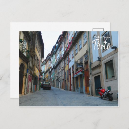 Morgens in Porto - das wahre Portugal Postkarte (Vorne/Hinten)