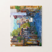 Morgens in Santillana del Mar - Das wahre Spanien Puzzle (Vertikal)