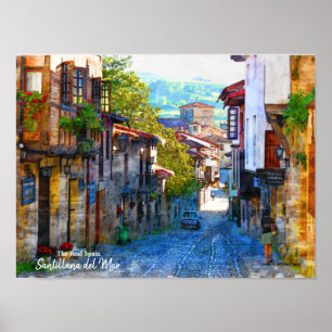 Morgens in Santillana del Mar - The Real Spain Poster